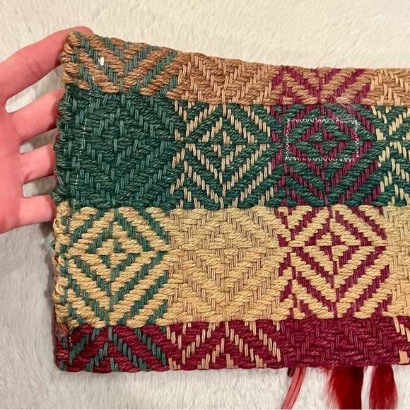 Vtg Shrake Woven Clutch - Picture 9 of 11